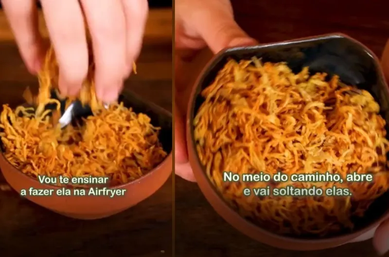 Batata Palha Caseira na AirFryer