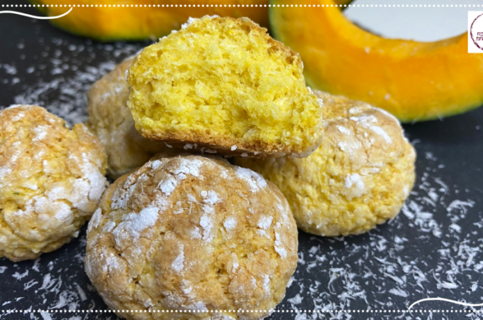 Biscoito de Abóbora e Coco