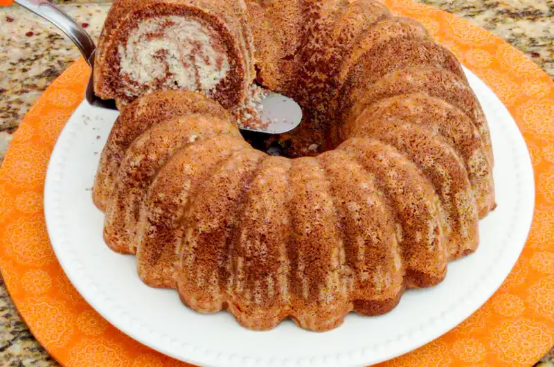 Bolo de Baunilha com Chocolate