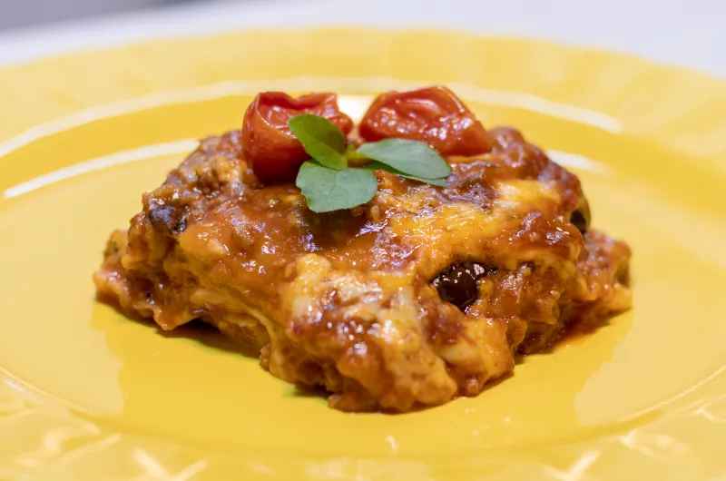 Lasanha de Beringela à Parmegiana