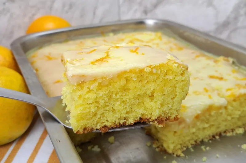 bolo de laranja glace