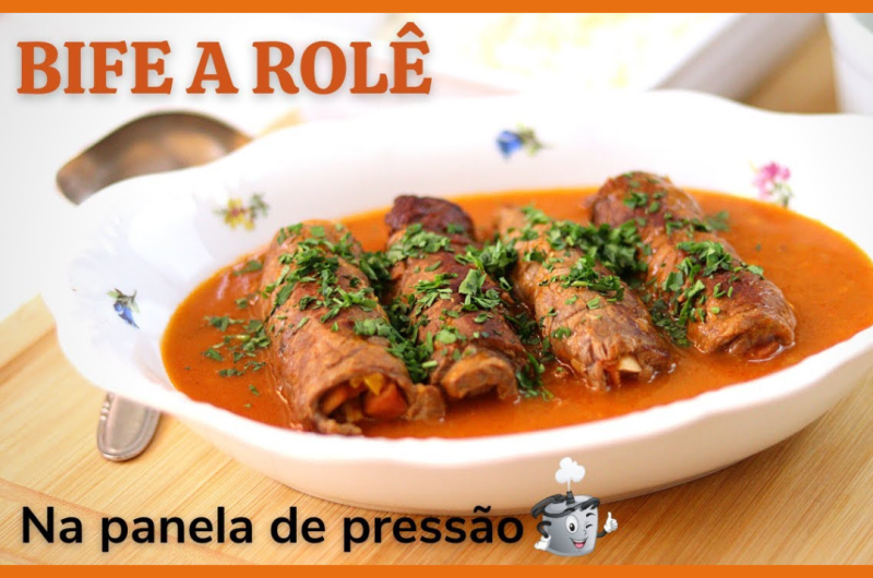 Bife à Role na Panela de Pressão