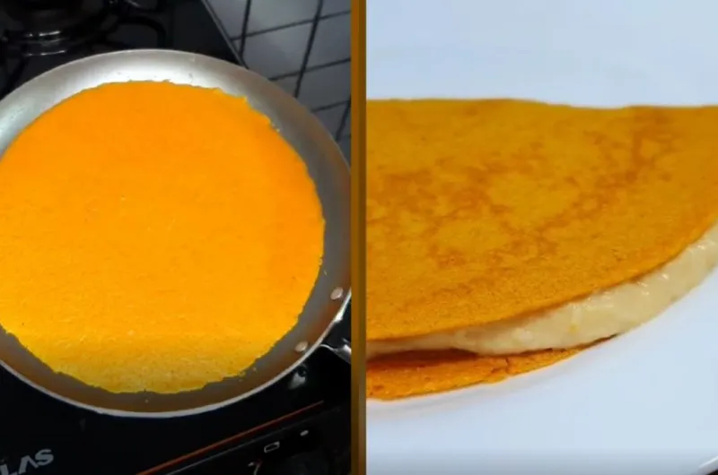 Crepe Fit com Massa de Cenoura