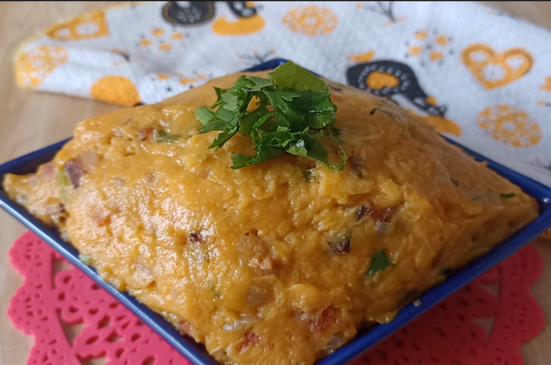 Purê de Banana da Terra com Bacon