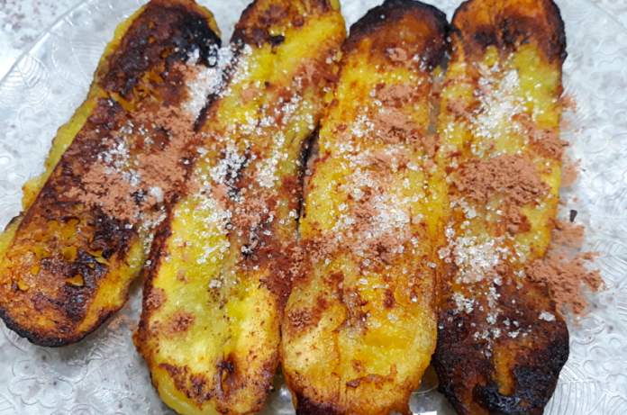 Banana Frita com Canela e Açúcar