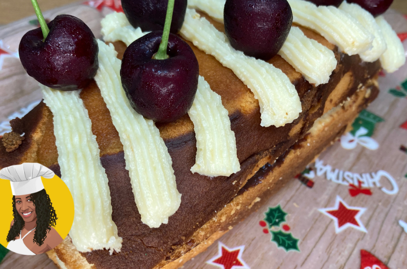 Bolo de Abacaxi com Brigadeiro de Chocolate e Leite Ninho