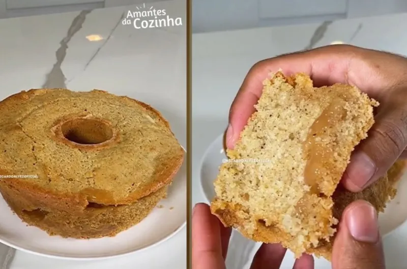 Bolo de Churros Que Já Sai Recheado do Forno