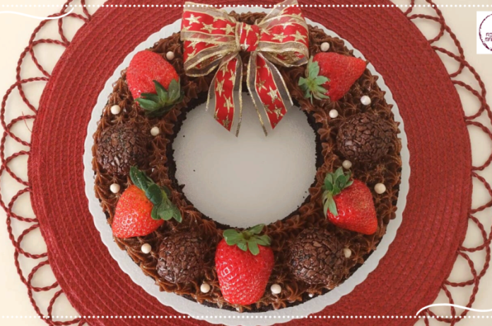 Bolo Guirlanda de Chocolate