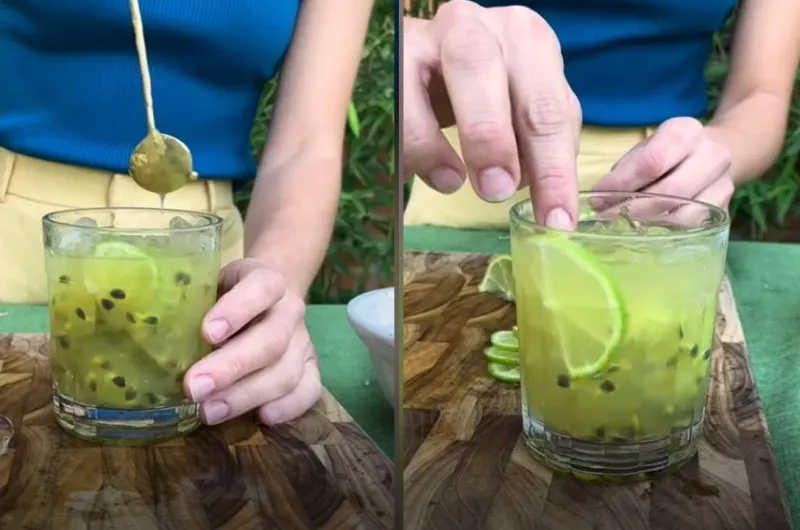 Caipirinha de Limão e Maracujá