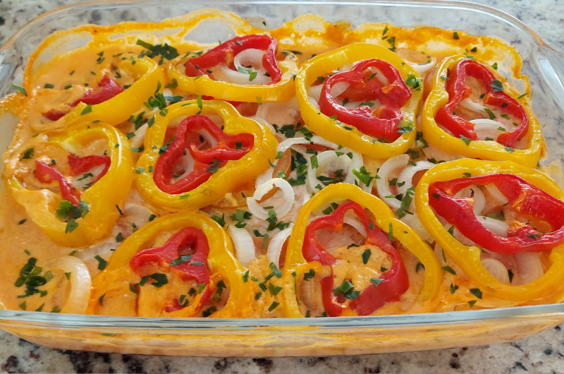 Filé de Peixe Cremoso no Forno