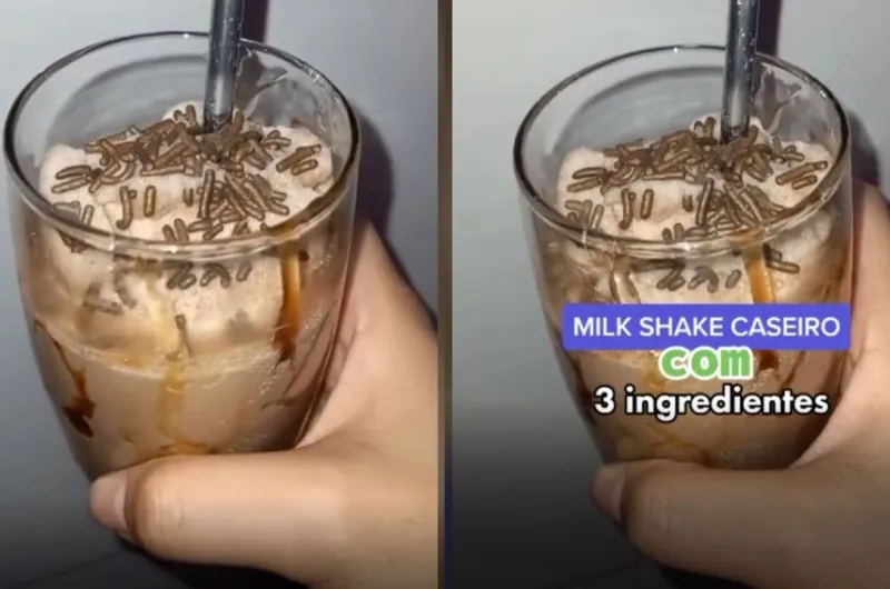 Milk Shake Caseiro e Econômico
