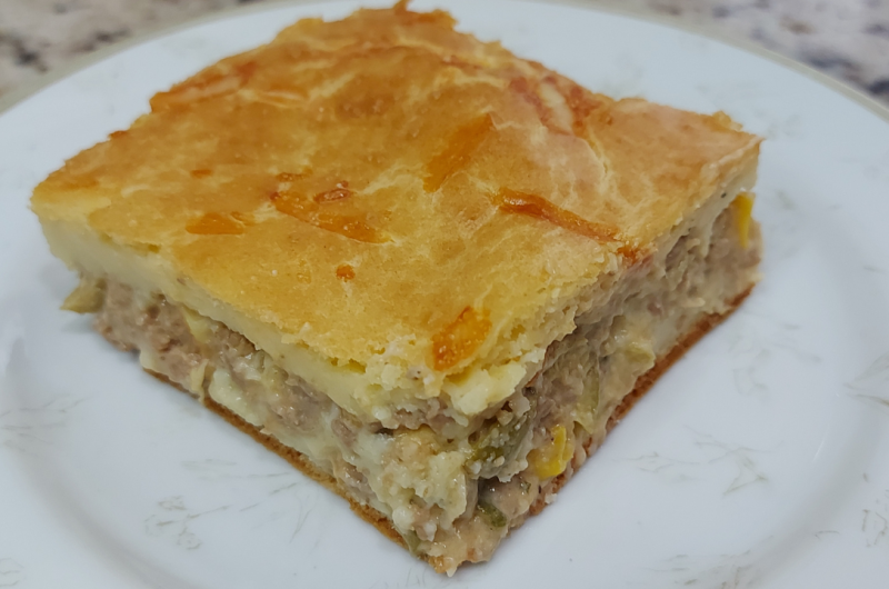 Torta de Carne Moída Cremosa