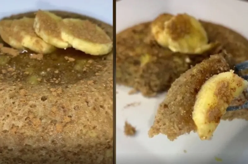 Banana Cake in the Microwave