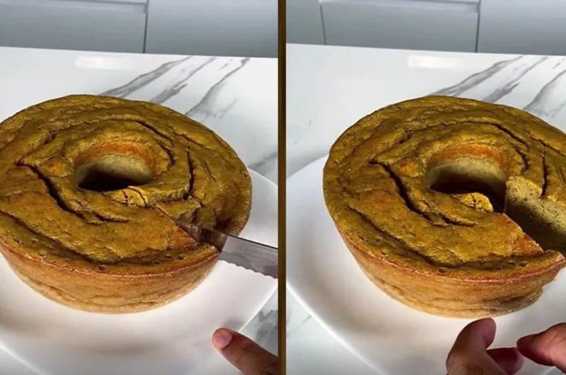 Bolo de Banana com Cenoura