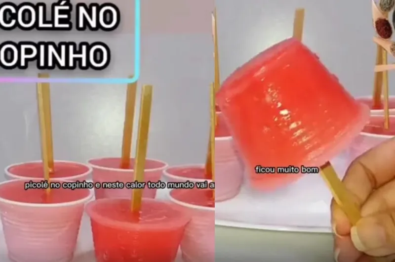Picolé com 3 Ingredientes