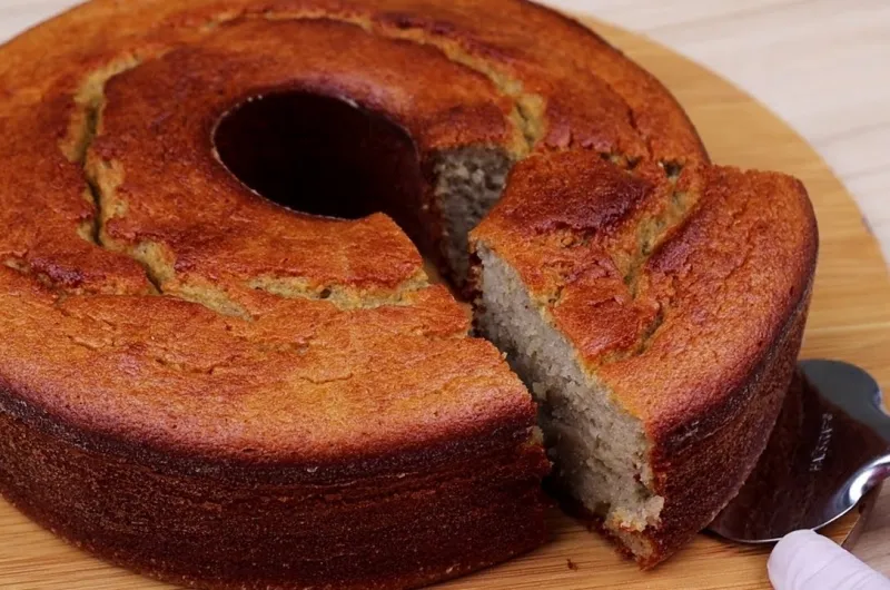 Bolo de Banana e Maçã