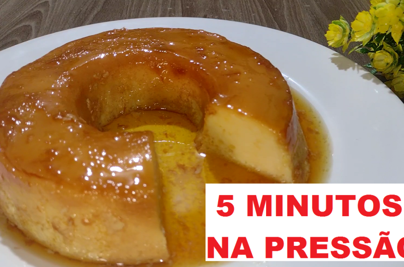 Pudim de Panela de Pressão Sem Liquidificador