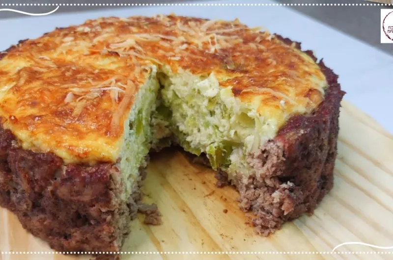 Torta de Carne e Alho-Poró