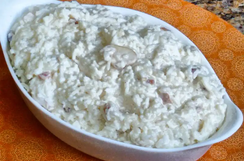 Arroz cremoso, simples e delicioso | arroz a piamontese
