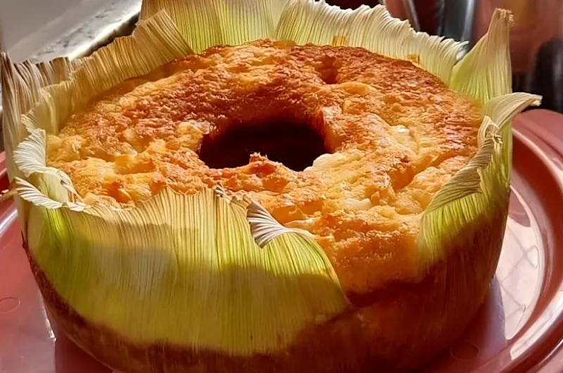 Bolo de Milho na Palha