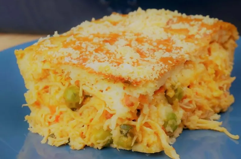 Torta de Frango no Liquidificador
