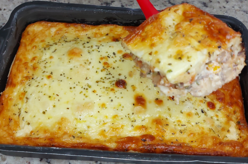Torta de sardinha cremosa