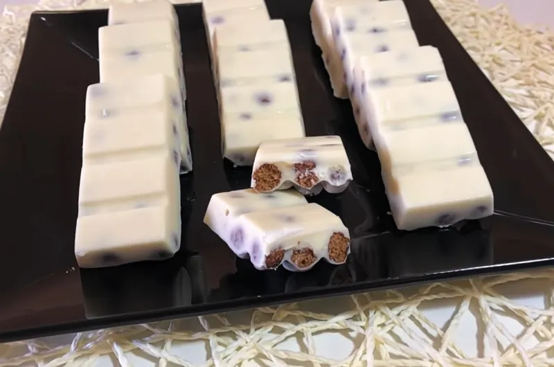 Barra de Chocolate Branco Crocante