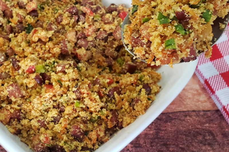 Farofa de Calabresa e Bacon
