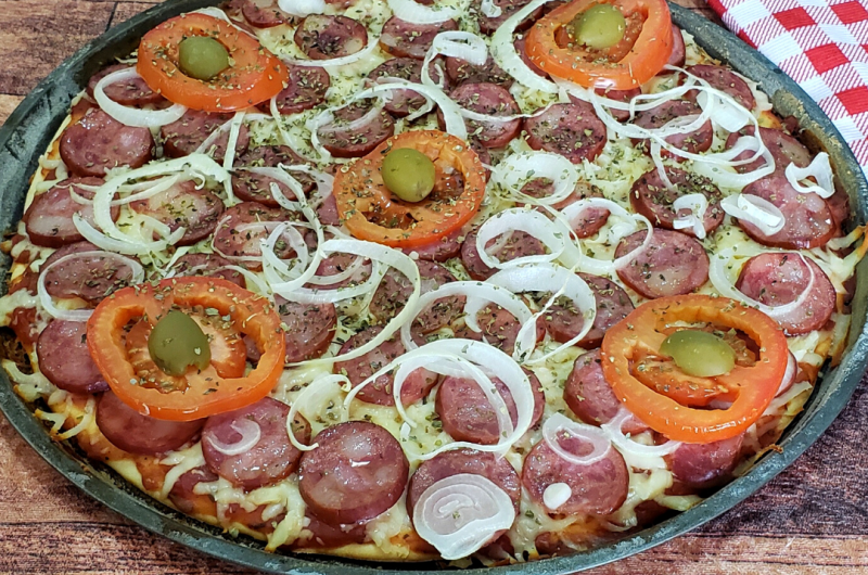 Pizza de Liquidificador