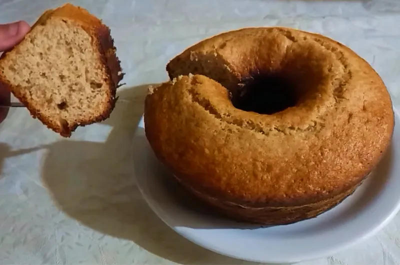 Bolo de Banana com Canela