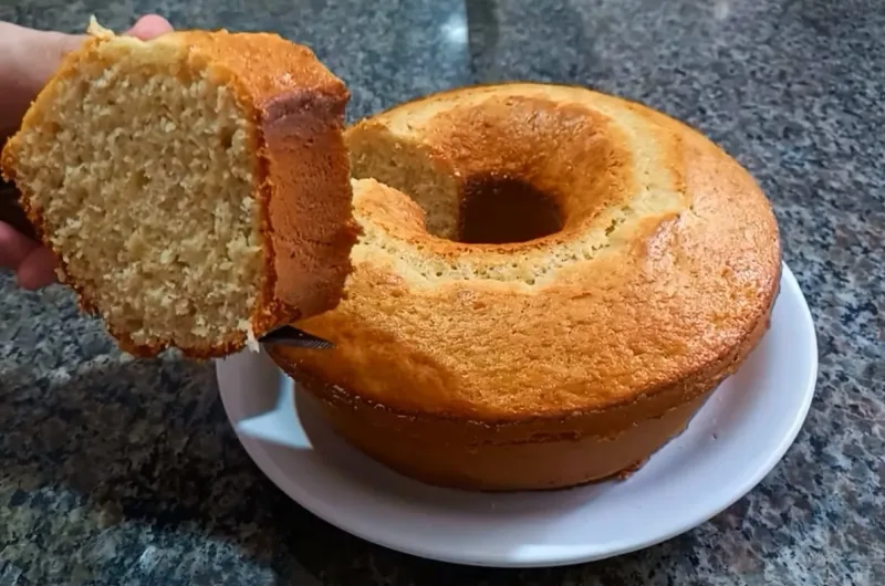 Bolo de Banana de Liquidificador