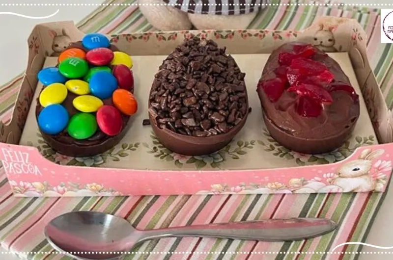 Mini ovos de Páscoa de colher