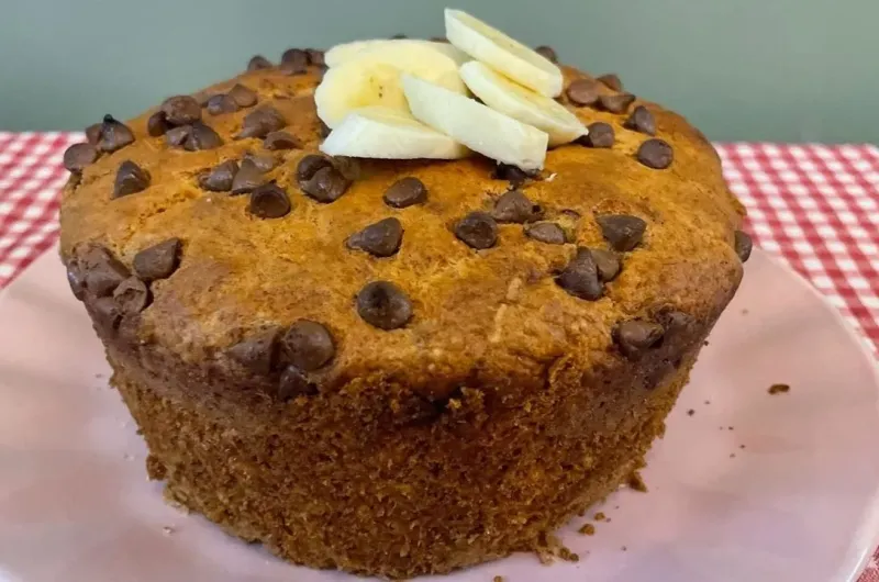 Bolo de banana com apenas 1 ovo