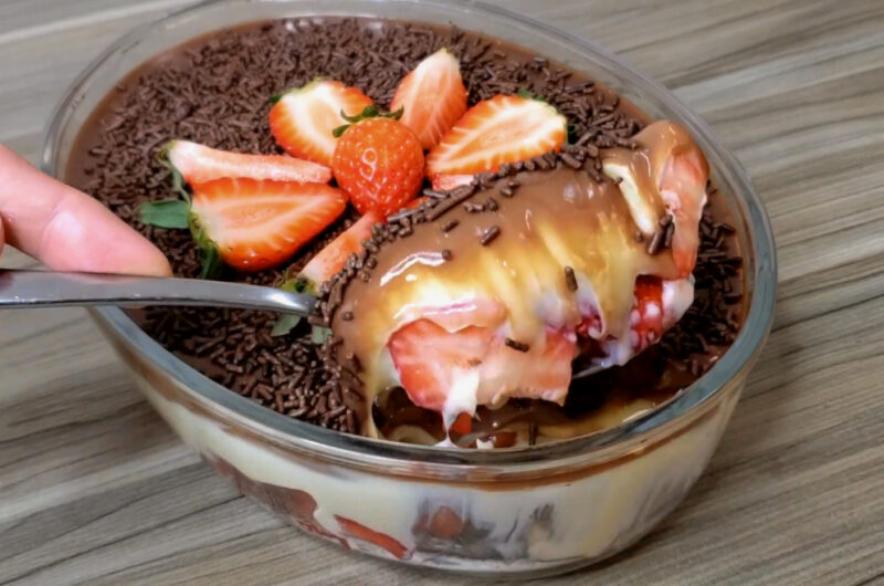 Bombom de Morango na Travessa (Receita de Natal)