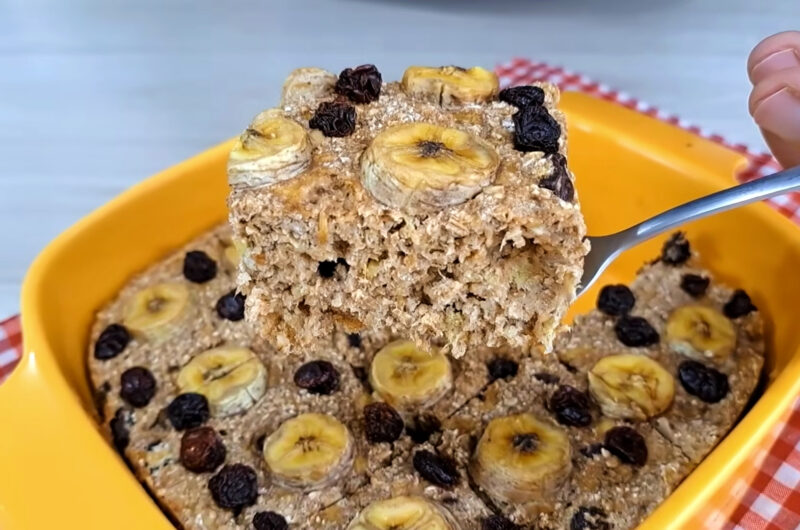 Bolo de Banana com Aveia