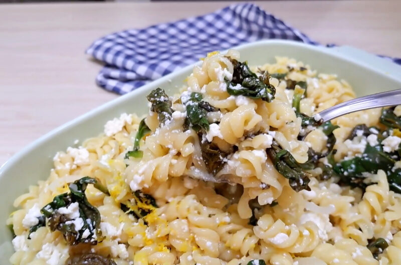 Macarrão ao Limone com Espinafre e Ricota