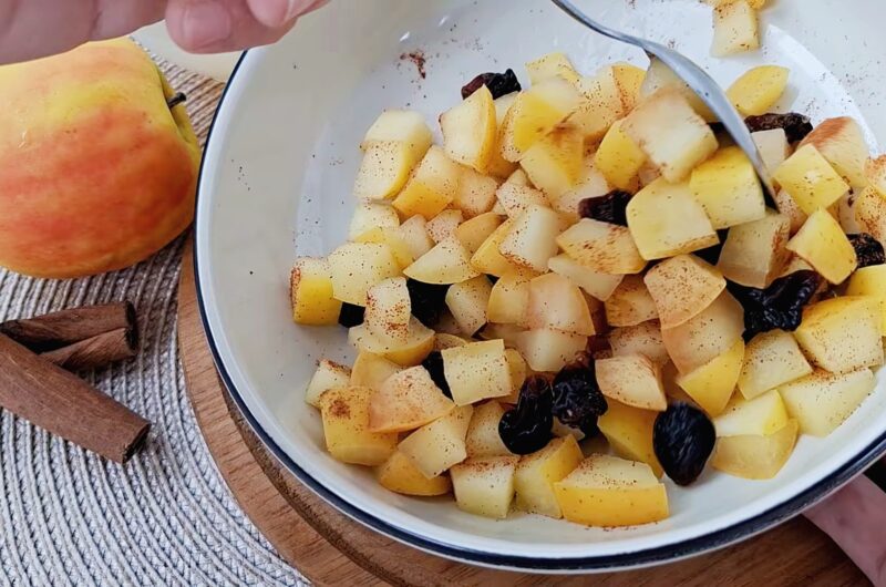 Maçã Cozida com Passas