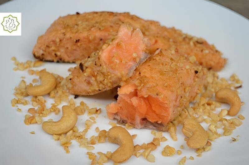 Salmão com Crosta de Castanha