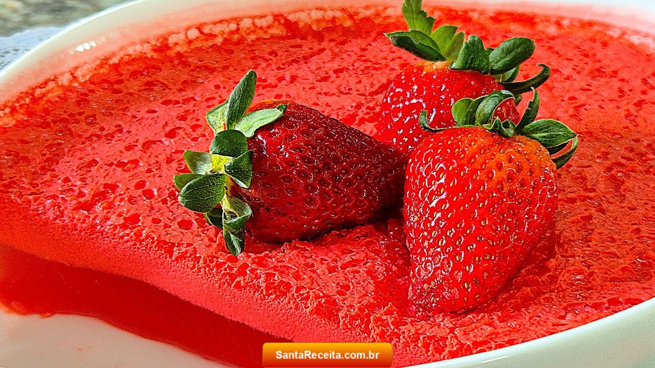 gelatina-cremosa-de-morango